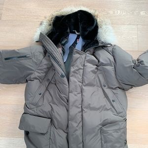 Victorinox Men Parka Jacket - Size L; Color: Olive